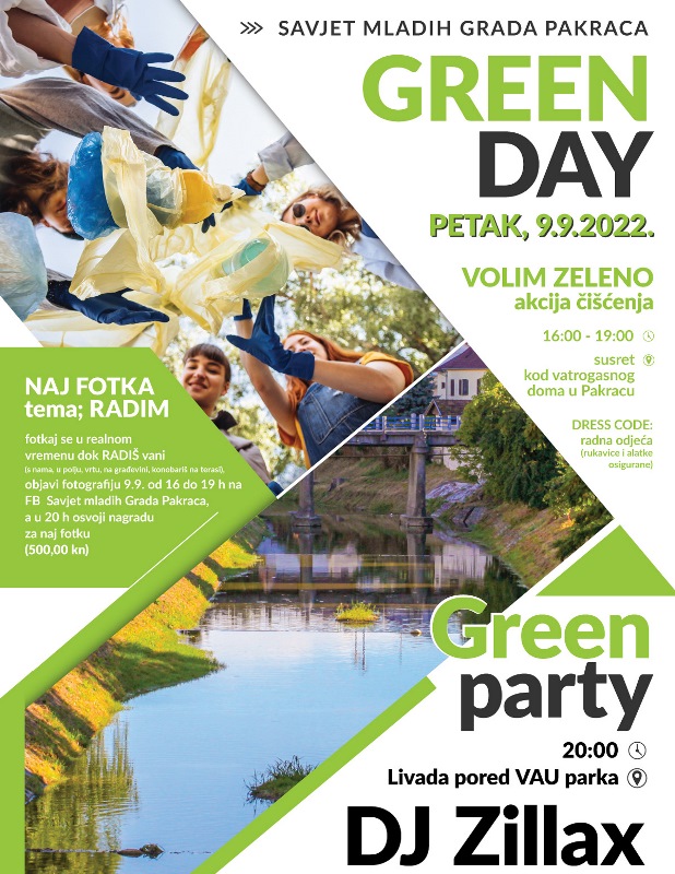 Zelena cistka plakat