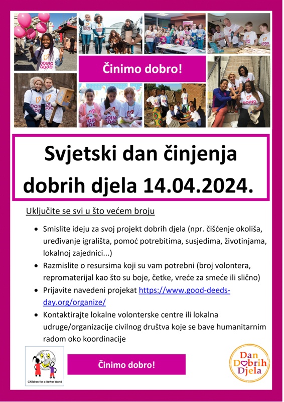 Svjetski dan cinjenja dobrih djela plakat
