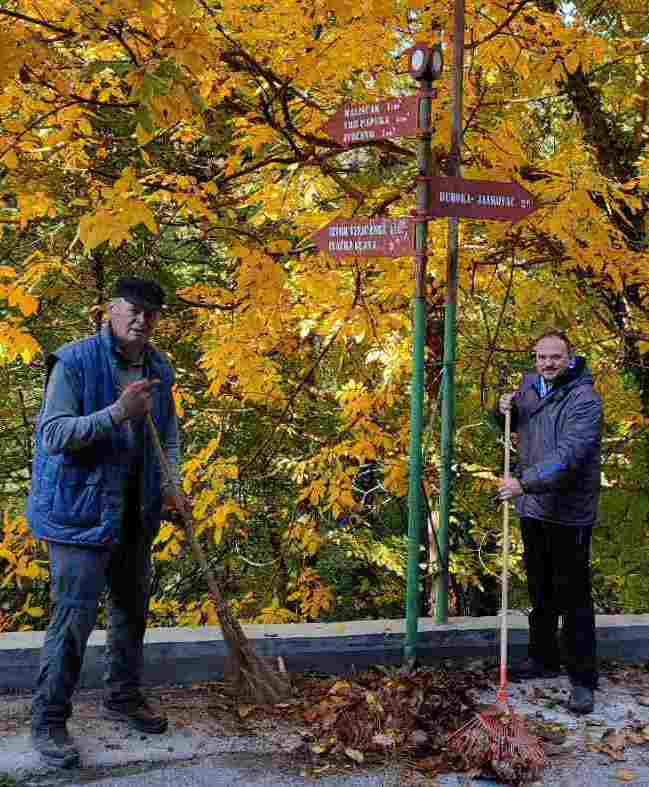 Radna akcija 24.10.2021 PD Lapjak i PK Trišnjica i markacistički izlet 8