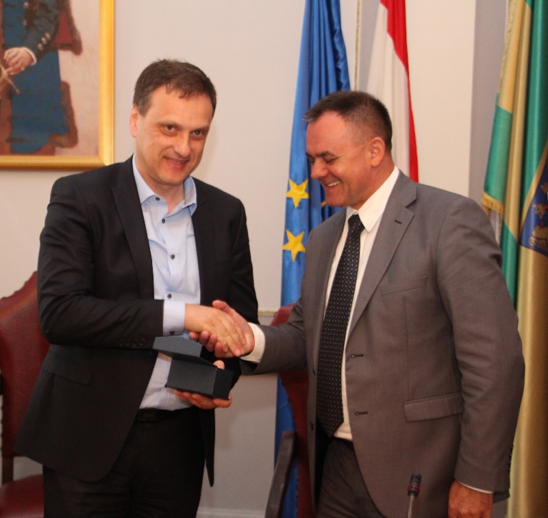 ministar turizma Anton Kliman i požeško slavonski župan Alojz Tomašević