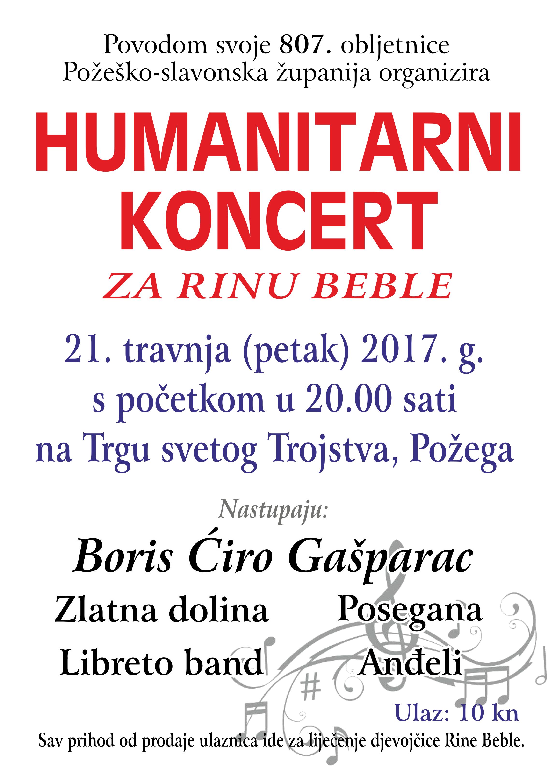 plakat koncert Za Rinu