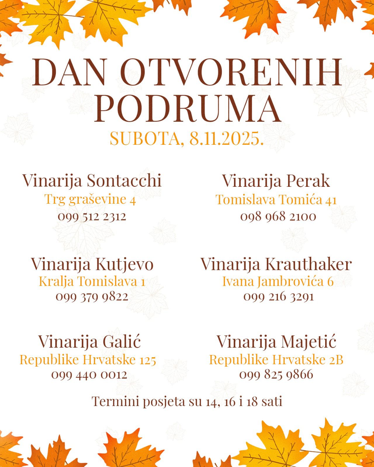 Dan otvorenih podruma 2025