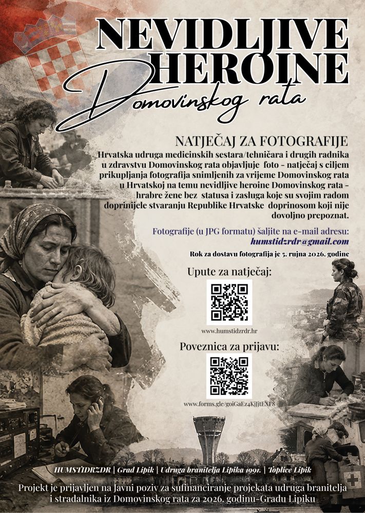 PLAKAT NEVIDLJIVE HEROINE DOMOVINSKOG RATA