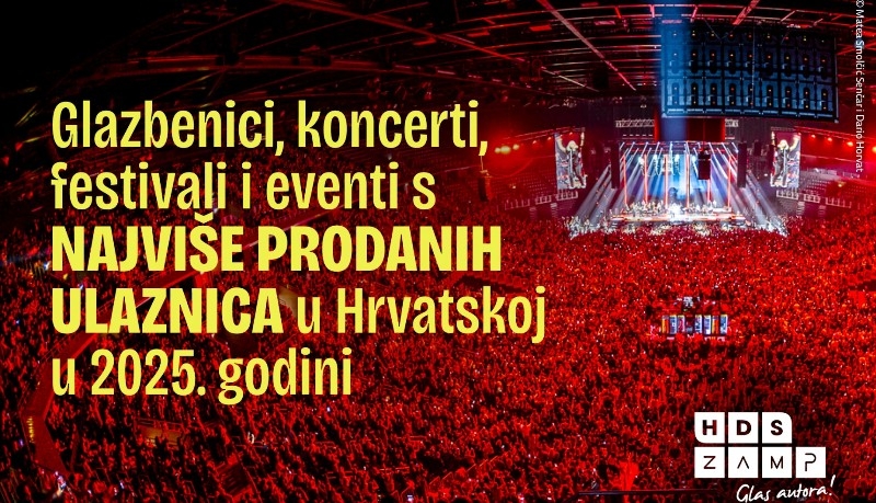 Bestseller liste otkrivaju tko su bili najpopularniji glazbenici i događanja uživo 2025. godine