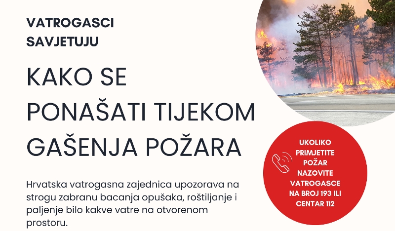 Hrvatska vatrogasna zajednica upozorava - toplinski val u punom jeku i velika je opasnost od nastanka požara