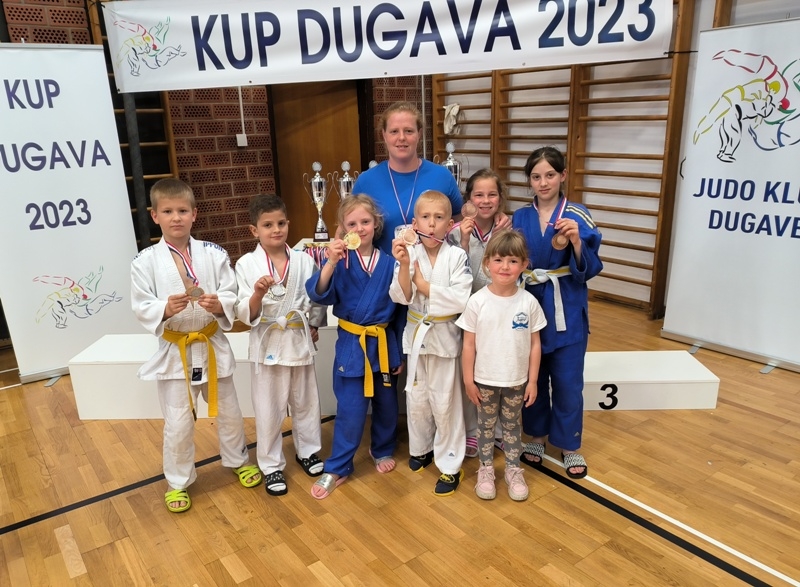 Judo klub "Jigoro" iz Kujeva na Međunarodnom turniru "Kup  Dugave" osvojio 6 medalja sa 6 boraca