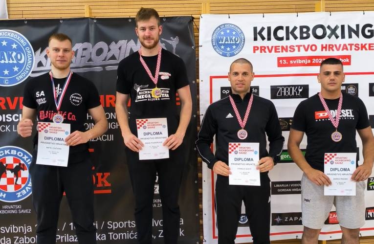 Kickboxing klub "Borac" Požega na Prvenstvu Hrvatske osvojio 4 medalje - Robert i Anastasiia viceprvaci Hrvatske