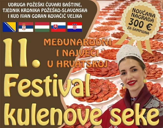 Najavljen je 11. "Festival kulenove seke 2026" - ocjenjivanje kvalitete, izbor Ljepotice kulenove seke, najljepše uređeni stol