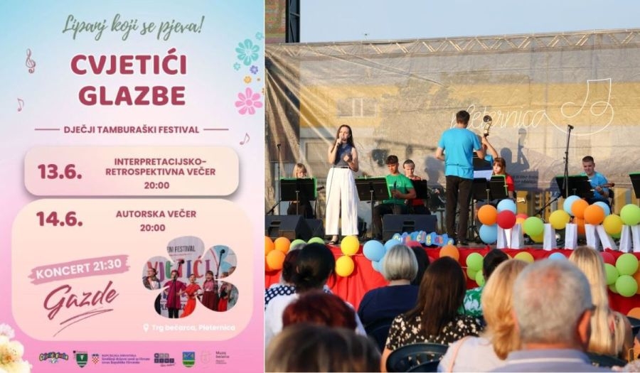 Ovog vikenda: "Lipanj koji pjeva" u Pleternici započinje Cvjetićima glazbe