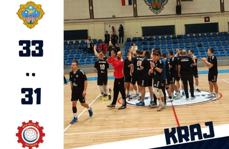 Rukometaši RK Požega pobijedili Metalac Zagreb u 6. kolu 1. Hrvatske rukometne lige - Sjever