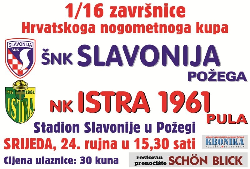 Slavonija domaćin Istri 1961