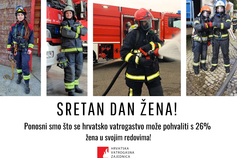 Svim ženama, a osobito svim vatrogaskinjama, želimo sretan Dan žena - Hrvatska vatrogasna zajednica