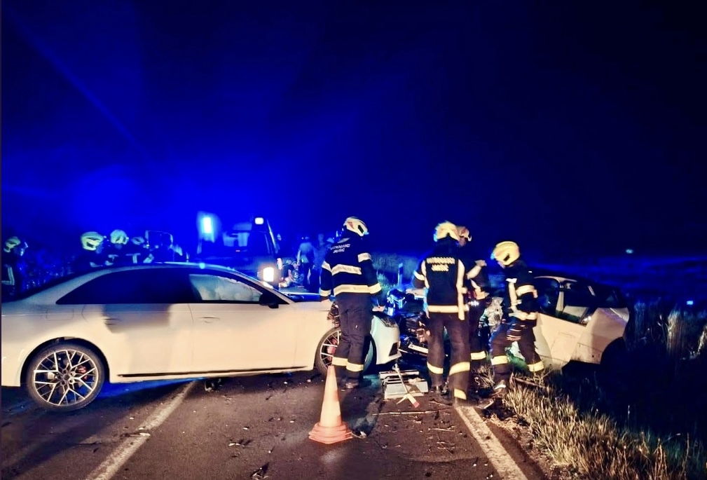 Teška prometna nesreća između Eminovaca i Jakšića: Četiri osobe ozlijeđene, interveniralo 19 vatrogasaca
