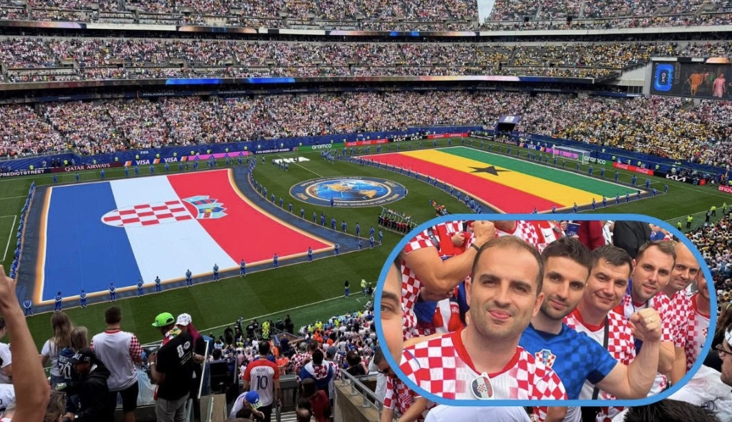 Utakmica Hrvatska - Gana: Protići iz Požege bodre Vatrene u Philadelphiji