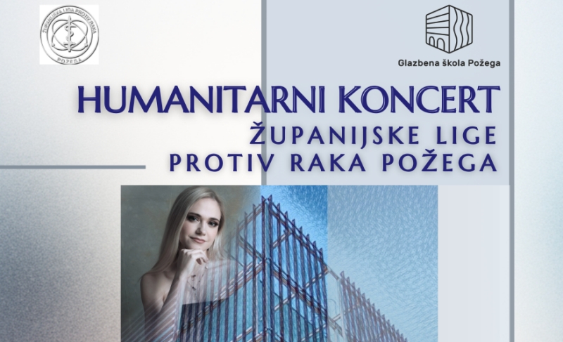 Večeras Humanitarni koncert za Županijsku ligu protiv raka Požega u Glazbenoj školi Požega