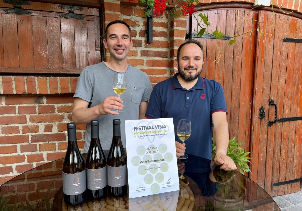 Vinarija Sontacchi osvojila zlato na Festivalu MoslaVina za eko graševinu 2024.