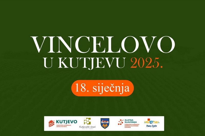 Vincelovo u Kutjevu 2025. - Domaći vinari, više od 20 izlagača i vincelovski šator na Trgu graševine