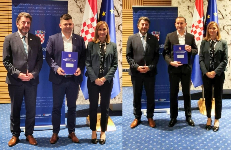 Za dva nova vatrogasna doma i spremišta dodijeljeno 3 milijuna eura Općinama Kaptol i Čaglin