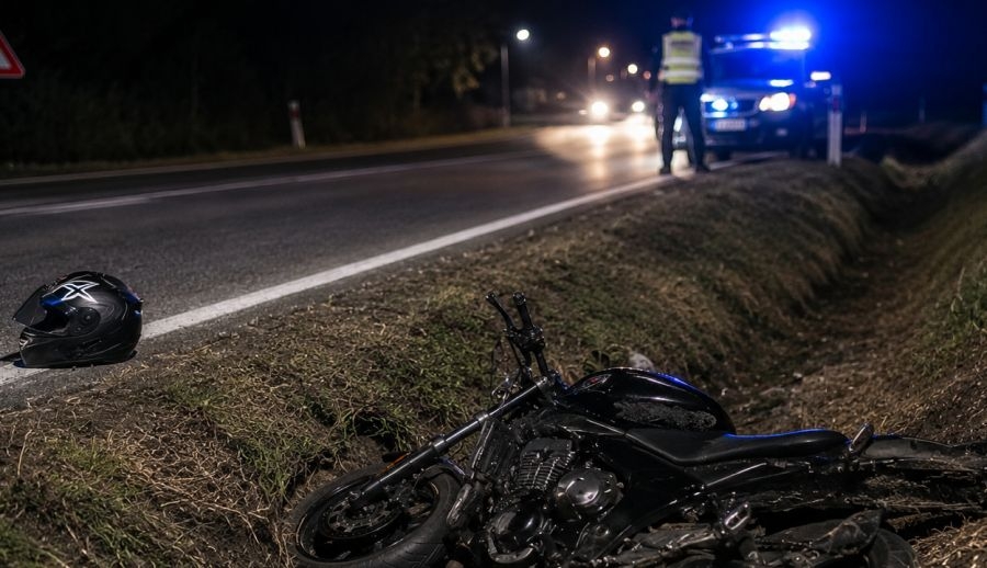 Zbog neprilagođene brzine motociklom sletio u putni kanal