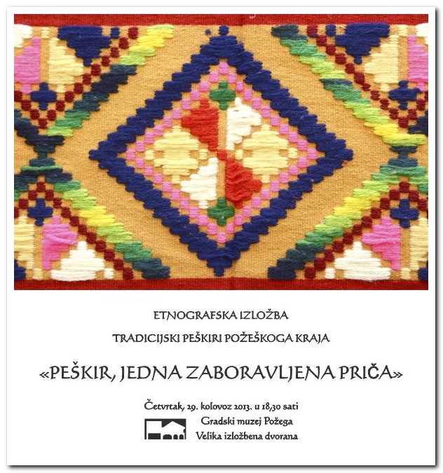„Peškir, jedna zaboravljena priča“, tradicijski peškiri požeškoga kraja