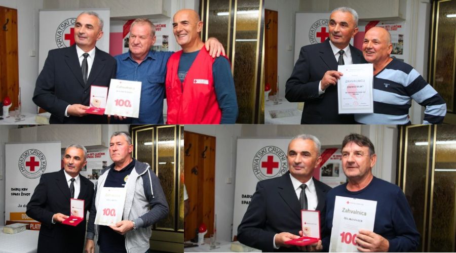 U Požegi dodijeljena priznanja i zahvalnice dobrovoljnim darivateljima krvi: U ovoj godini prikupljeno 2.309 doza krvi