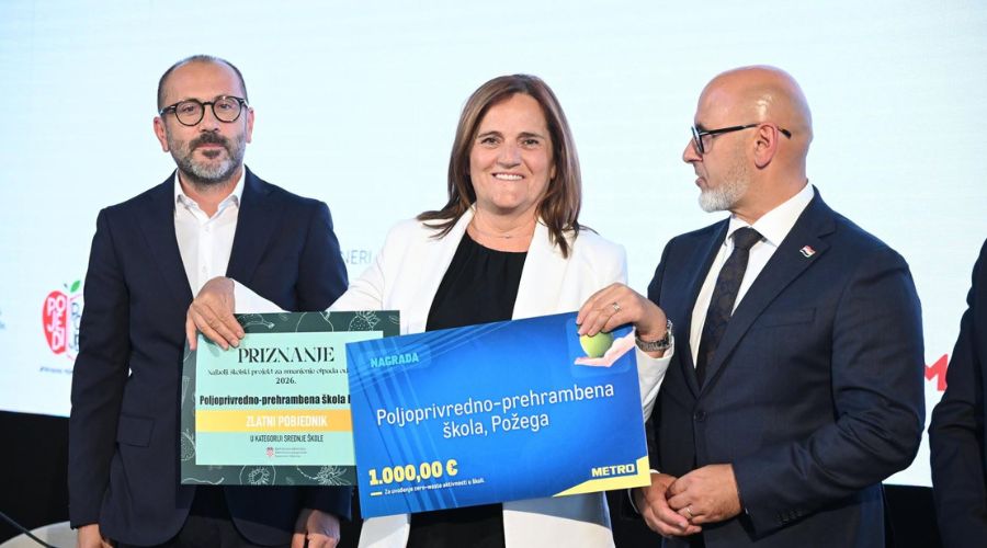 Veliki uspjeh Poljoprivredno-prehrambene škole Požega: Osvojili prvo mjesto projektom o smanjenju otpada od hrane