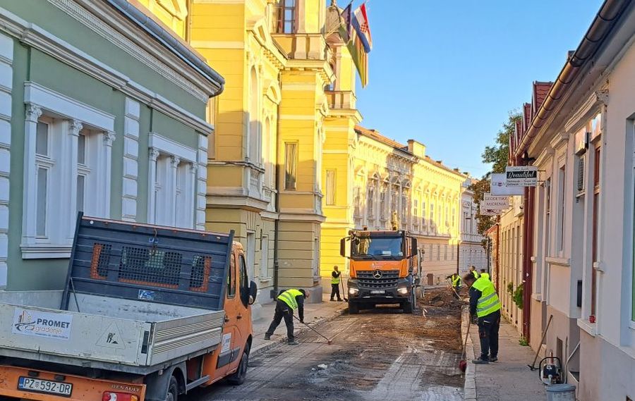 Županijska ulica u Požegi dobiva novi asfalt od Ulice Matice hrvatske do Ulice Kamenita vrata