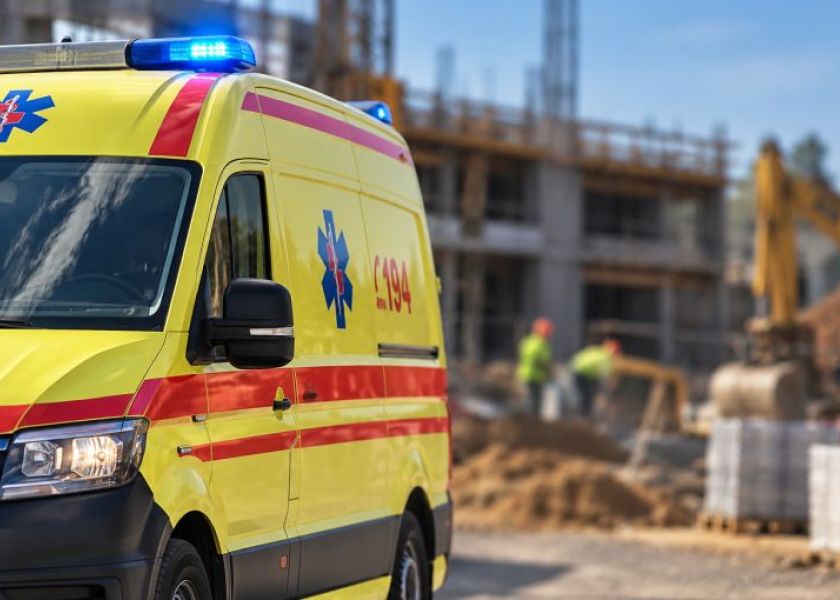 Teško ozlijeđen 27-godišnji radnik nakon što je na njega pao spremnik s vodom, radnim strojem upravljao vozač s poništenom dozvolom