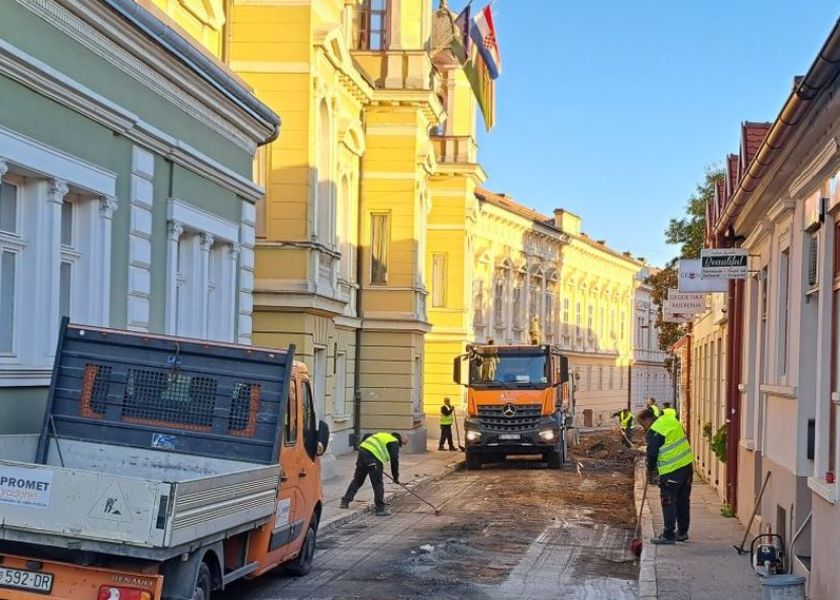Županijska ulica u Požegi dobiva novi asfalt od Ulice Matice hrvatske do Ulice Kamenita vrata