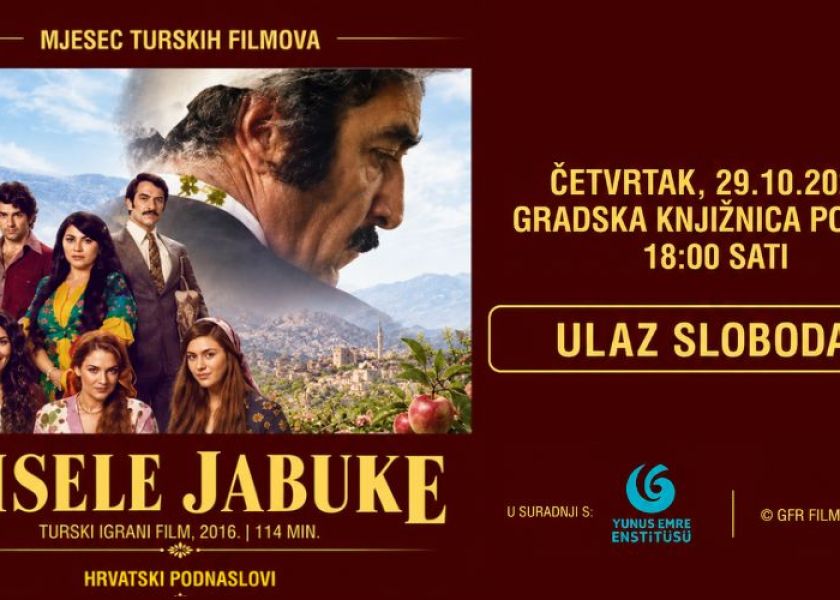 Film „Kisele jabuke” za kraj ovogodišnjeg Mjeseca turskih filmova u Požegi