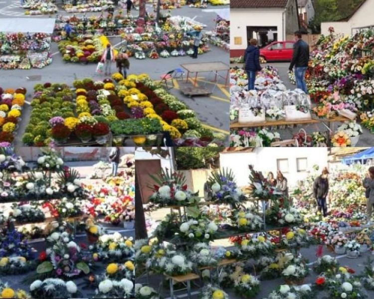 Radi prigodne prodaje cvijeća iza Gradske kuće u Požegi zatvara se parkiralište