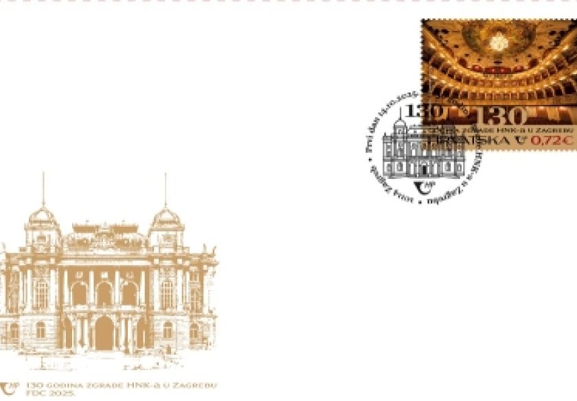 130 godina zgrade Hrvatskoga narodnog kazališta u Zagrebu uz novo izdanje poštanske marke