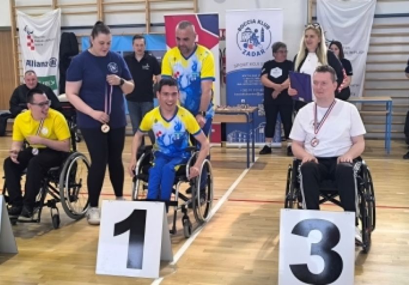 2. Prvenstveni turnir Hrvatske u Boccia sportu za osobe s invaliditetom - Matej Pernar osvojio brončanu medalju