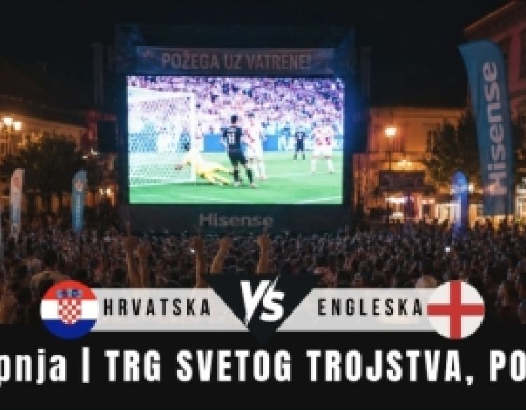 Požega sutra navija: Alles organizira prijenos utakmice na Trgu Svetog Trojstva