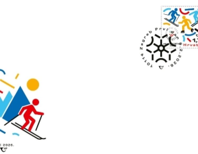 Novo izdanje prigodne poštanske marke u čast Zimskih olimpijskih igara 2026. - donosi motive stiliziranih zimskih sportova