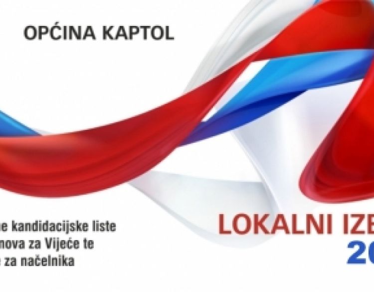 Pravovaljane kandidacijske liste za izbor članova za Vijeće te kandidature za načelnika Kaptola