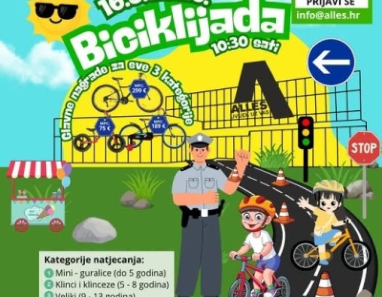 Tradicionalna svibanjska Alles biciklijada je pred nama - prijavite se za 16. svibnja i uzmite vrijedne nagrade
