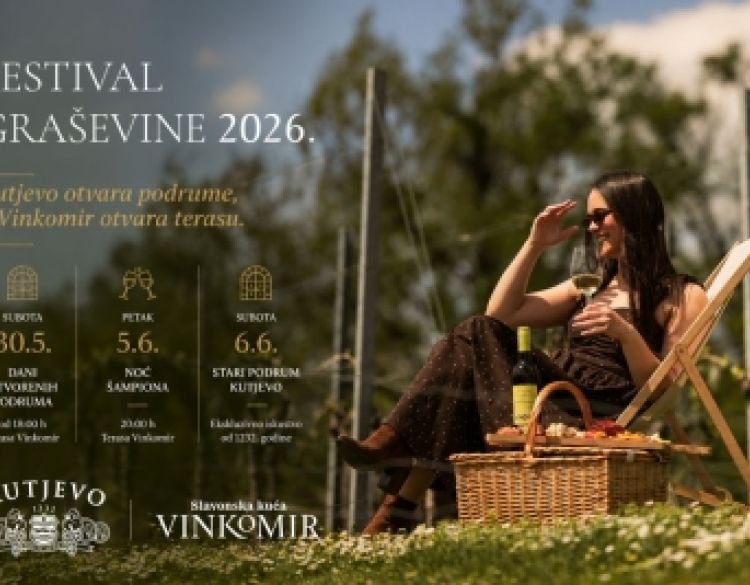 Festival graševine 2026: Kutjevo otvara podrume, a Vinkomir otvara terasu