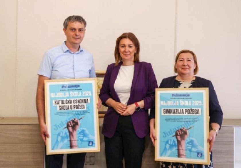 Županica Jozić ugostila ravnatelje najbolje rangiranih škola u Požeško-slavonskoj županiji prema izboru Jutarnjeg lista