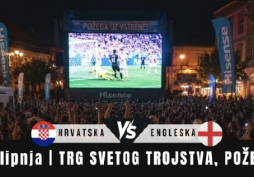 Požega sutra navija: Alles organizira prijenos utakmice na Trgu Svetog Trojstva