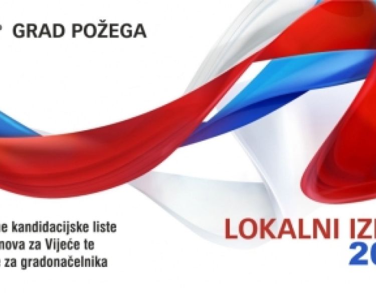 Pravovaljane kandidacijske liste za izbor članova za Vijeće te kandidature za gradonačelnika Požege