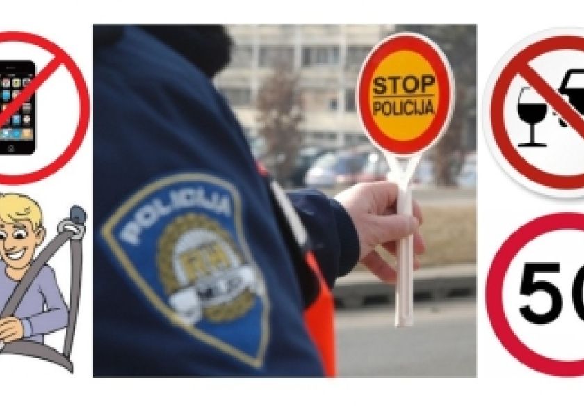 Ovog vikenda posebno opušteni vozači učinili su čak 120 prekršaja - 8 uz alkohol, 9 bez pojasa, 65 prebrzih vozača