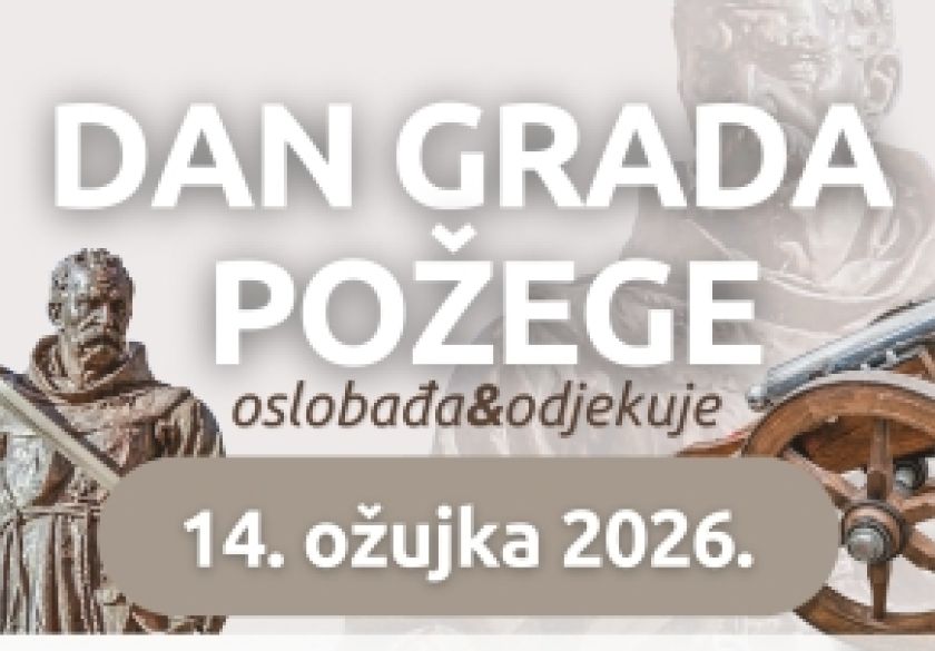 Proslava Dana grada Požege u subotu, 14. ožujka - TZ obavještava građane o privremenoj regulaciji prometa i zatvaranju ulica za promet