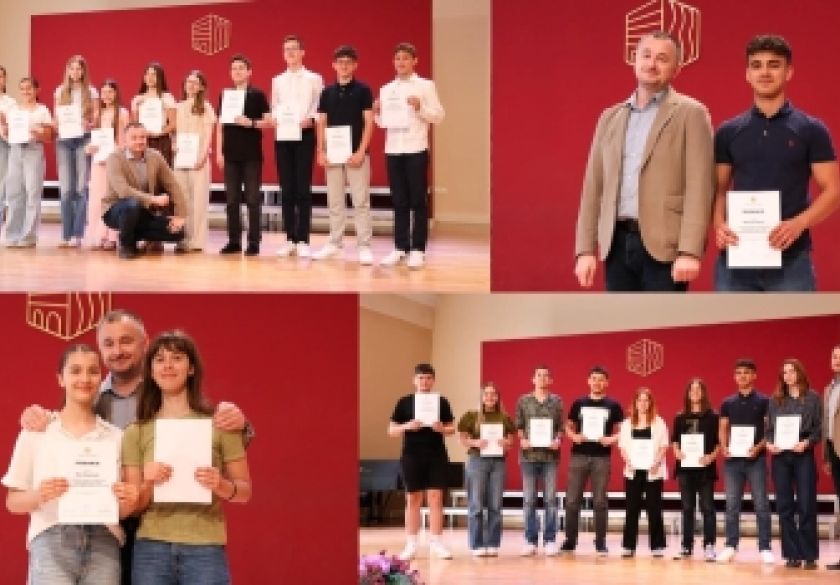 Učenicima Glazbene škole Požega uručena priznanja za iznimne natjecateljske uspjehe tijekom školske godine