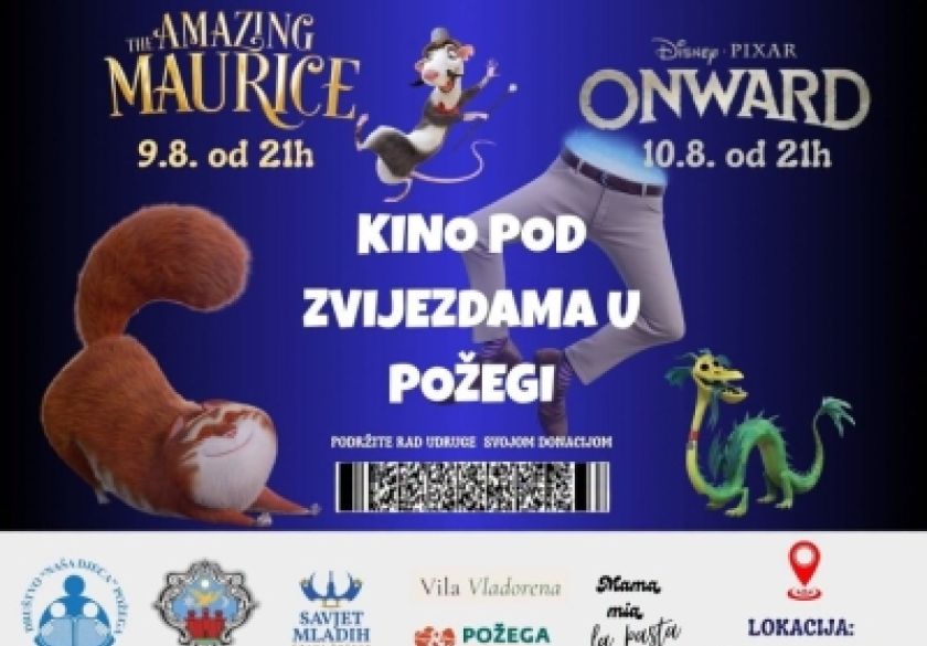 Kino pod zvijezdama donosi dvije filmske večeri uz Orljavu
