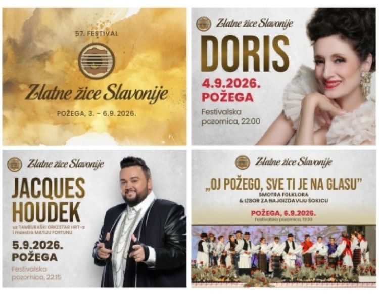 Zlatne žice Slavonije od 3. do 6. rujna donose četiri dana tamburaške glazbe, tradicije i velikih koncerata