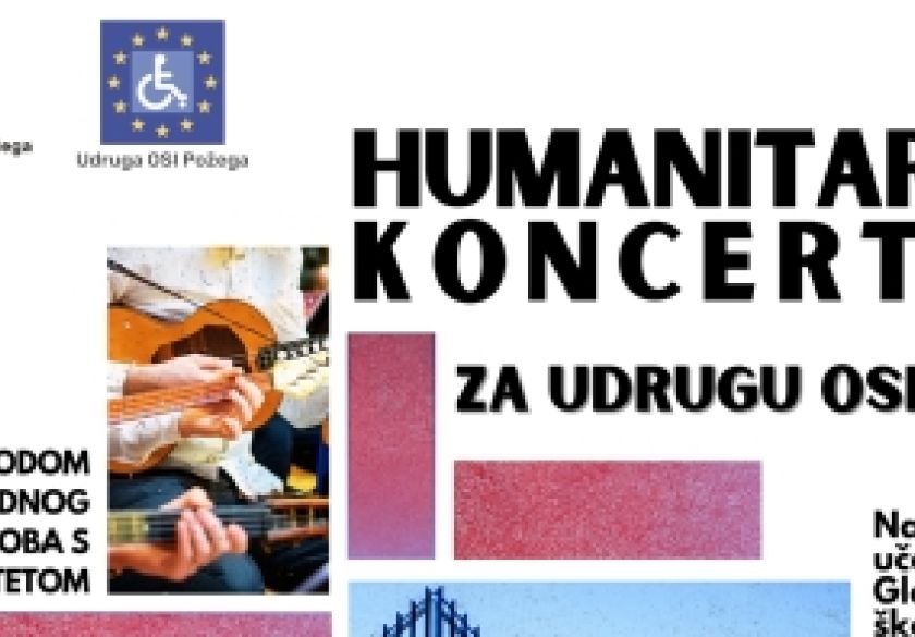 Povodom Međunarodnog dana osoba s invaliditetom Glazbena škola Požega priprema koncert za Udrugu OSI Požega 3. prosinca