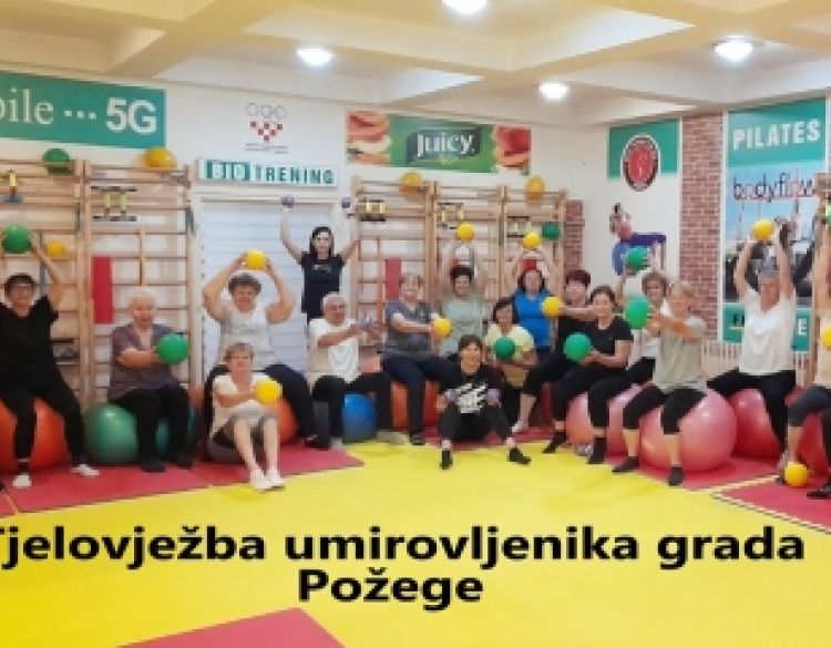 Tjelovježba za umirovljenike grada Požege