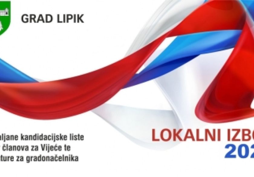 Pravovaljane kandidacijske liste za izbor članova za Vijeće te kandidature za gradonačelnika Lipika