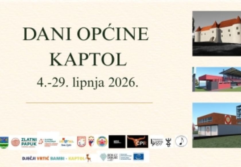 Dani Općine Kaptol donose mjesec ispunjen tradicijom, kulturom, sportom i zajedništvom